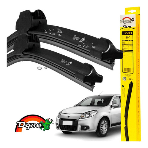 Kit Limpador Parabrisas Renault Sandero 2008 A 2014 Original