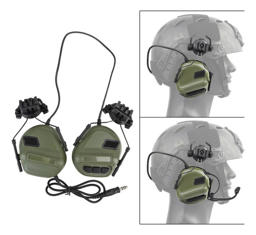 Casco Auriculares Orejeras Orejeras Defensor For Ptt Radio
