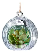 Comprar Portavelas Disco De Cristal Con Forma De Bola De Discoteca, 