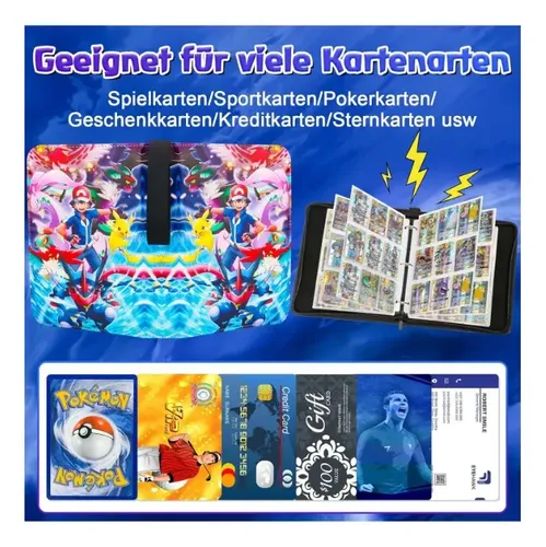 Pokemon Card Binder, Trading Card Album Holder For 400 Cards | MercadoLibre