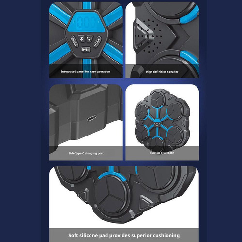 Máquina De Boxeo Con Bluetooth, Música, Fitness, Boxeo, Pare