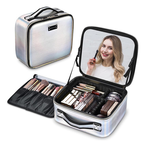 Byootique Makeup Bag Travel Makeup Case 10  Cosmetic Storage