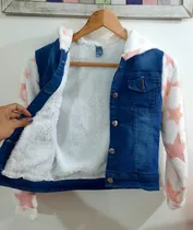 Comprar Camperas De Jean Con Piel Y Aplique (brilla En La Oscuridad)
