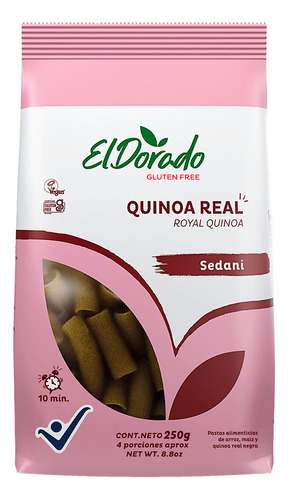 Pasta Sedani Quinoa Sin Gluten 250g - El Dorado