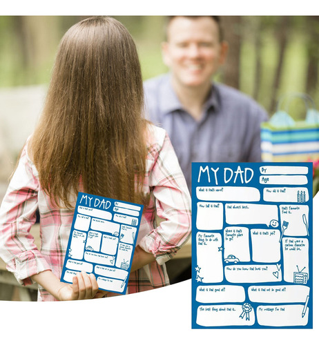 Una Divertida Tarjeta Para El Día Del Padre, Única En Blanco