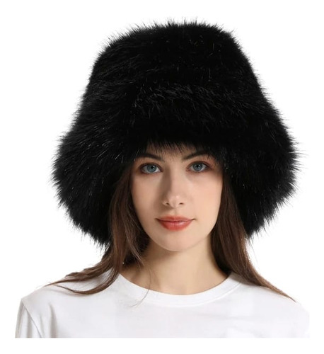 Sombrero Bucket Hat Fuzzy Gorros De Moda Peluche