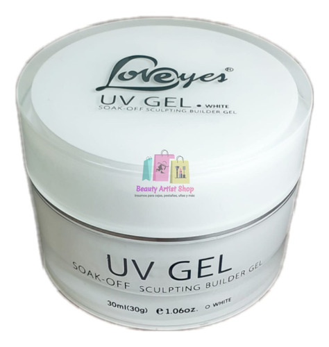 Uv Gel Loveyes Gel Constructor 30g Blanco