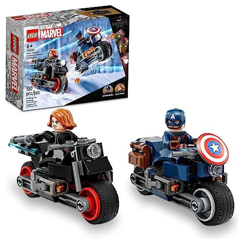 Lego Marvel Motos De La Viuda Negra Y El Capitán América 7