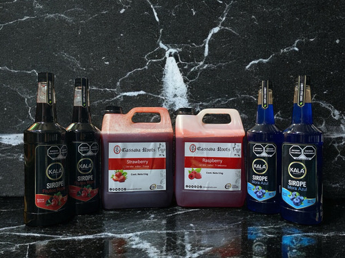 Kit Jarabes Kala Y Cassava Roots Bebida Frappé Y Cóctel