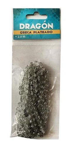Greca Color Plateado 2.0 Mts Dragon