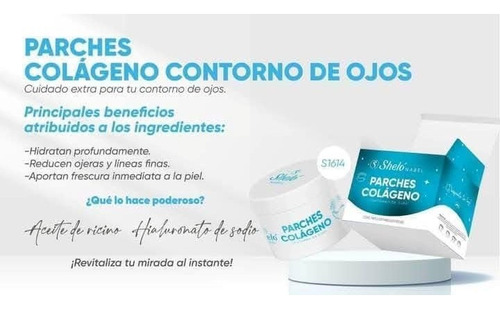 Parches Colageno Contorno Ojos Hidrogel Sheló Nabel 30 Pares Todo Tipo De Piel