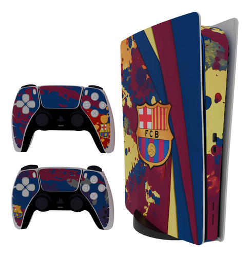 Skin Fc Barcelona Para Playstation 5 Digital Ps5 + 2stickers Barcelona_1