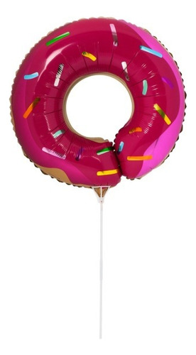 Cotillón Globo Donut Metalizado 60cm! Solo Para Aire