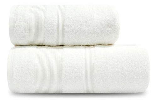 Juego toalla y toallón Arcoiris Detroit 500g blanco liso
