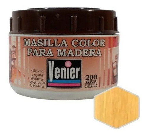 Masilla Para Madera Venier | +8 Colores | 200cc