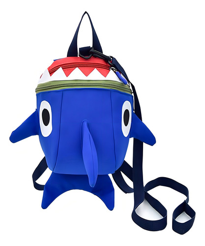 Mochila De Seguridad Para Niños Con Correa De Arnés, Azul. Color Azul