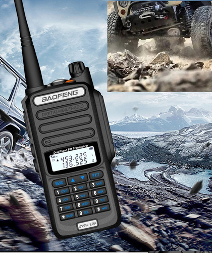 Walkie Talkie Baofeng Uv9r Era Impermeável 15 Watts Uhf Vhf Bandas De Freqüência Vhf136 - 174mhz, Uhf400 - 520mhz Cor Azul