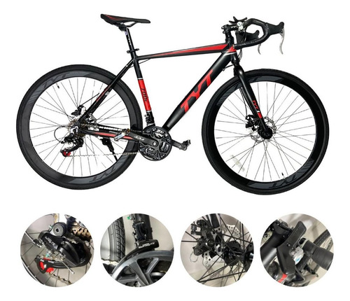 Bicicleta Speed Aro 700 Tyt Road 2023 Shimano 21v - Pt / Vmo