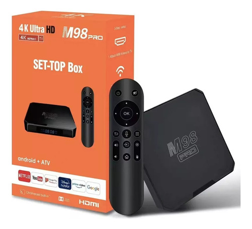 Tv Box Android 11 5g Q96 Pro Con Control Remoto Por Voz