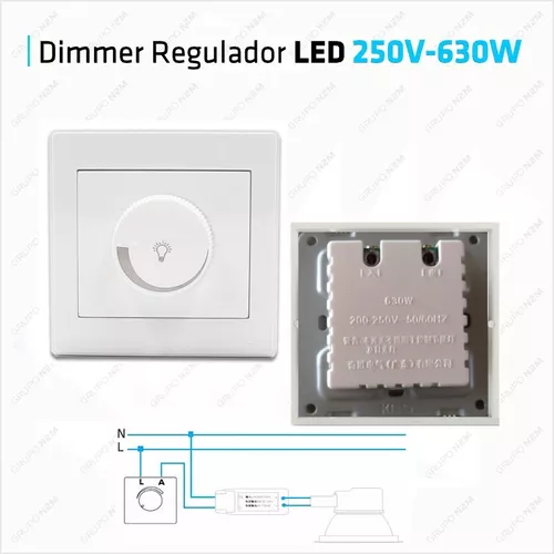 Regulador de intensidad LED 220V - 630W