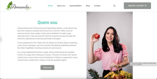 Imagem 2 de 3 de Site Para Nutricionista - Completo