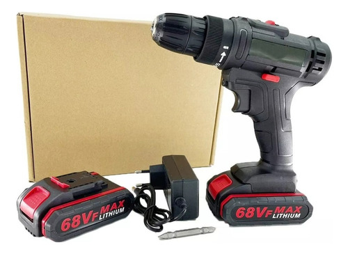 Taladro Inalámbrico 68vf 2 Baterías 2 Velocidades + Broca