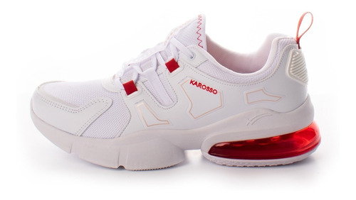 Tenis Deportivo Karosso  Mediasuela De Aire Blanco M-503