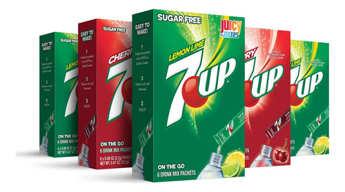 7-up - Mezcla De Bebidas En Polvo, Deliciosa Y Sin AzĂșcar, S