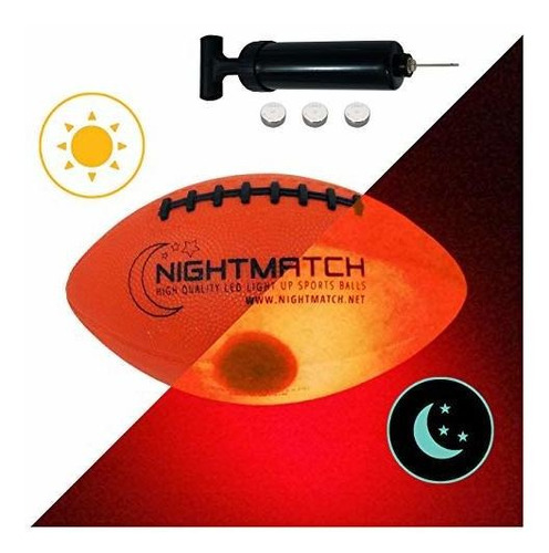 Nightmatch Light Up Football Kids Edition Incluye Bomba De