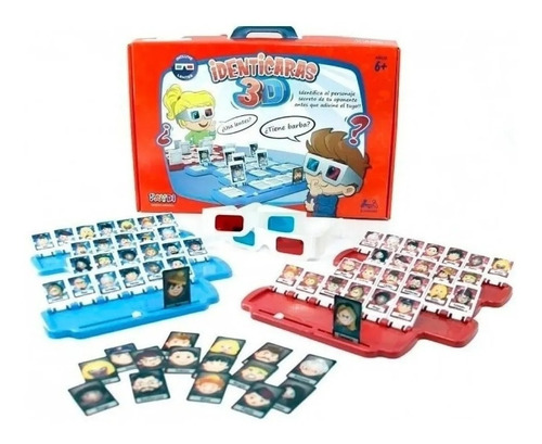 Imagen 4 de 10 de Identicaras Juego De Mesa Lentes 3d Adivina Quien Es Faydi