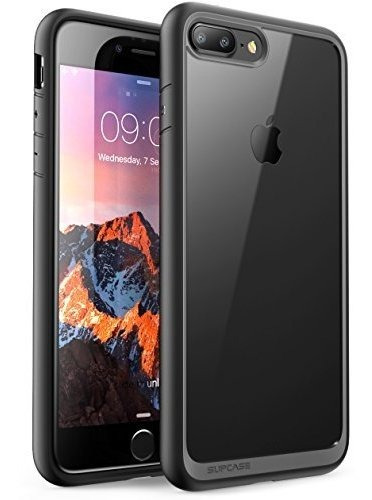 Funda Para iPhone 7 Plus Con Diseño Transparente Color Negro