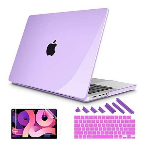 Protector Color Lila Compatible Con Macbook Pro 16 Pulgadas