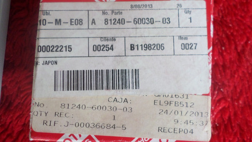 Lampara De Techo Para Toyota Burbuja Original