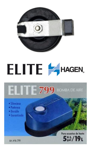 Elite 799 Azul Diafragma Goma Repuesto Motor Acuario Pecera