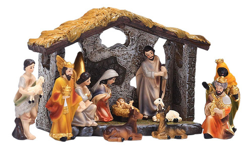 Estatuilla De La Natividad De La Familia Sagrada Conjunto De