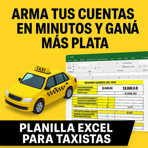 Administrá Tu Taxi Y Ganá Más Con Este Excel