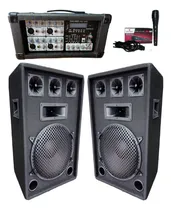 Comprar Combo 2 Bafles500w\u002Fconsola Potenciada 9 Entradas300w\u002F1mic