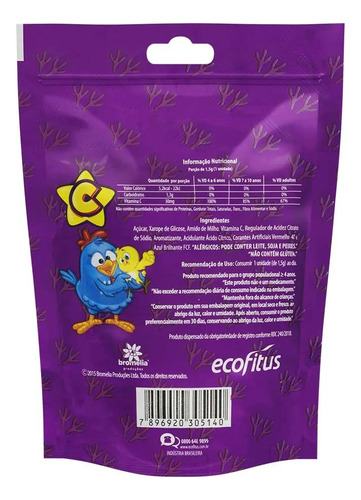 Kit 2x Milmune Galinha Pintadinha Uva 30 Un - Ecofitus Uva