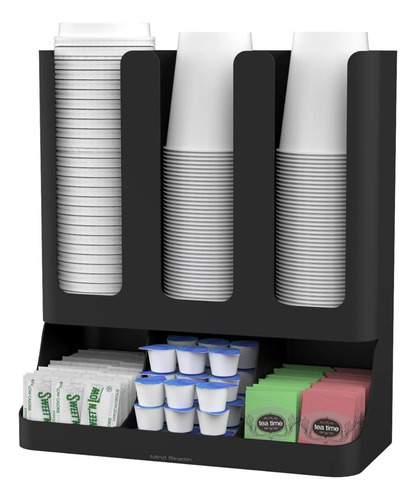 Organizador Para Vasos Tapas Cafe Agitadores Azucar
