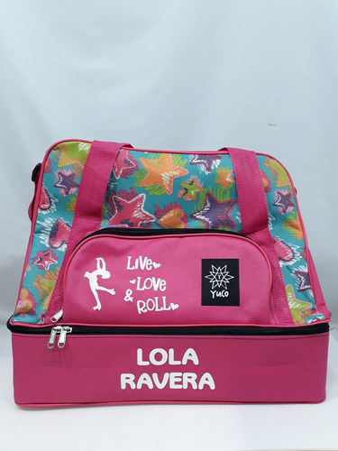 Imagen 4 de 9 de Bolso Cajon P/patin Artistico Estampado (opc Personalizable)