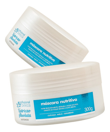 Kit 02 Máscara Nutrição Absoluta Profissional Beleza 300g