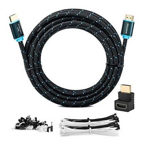 Cable Trenzado Hdmi 2.0 4k De Alta Velocidad De Maxima Pote