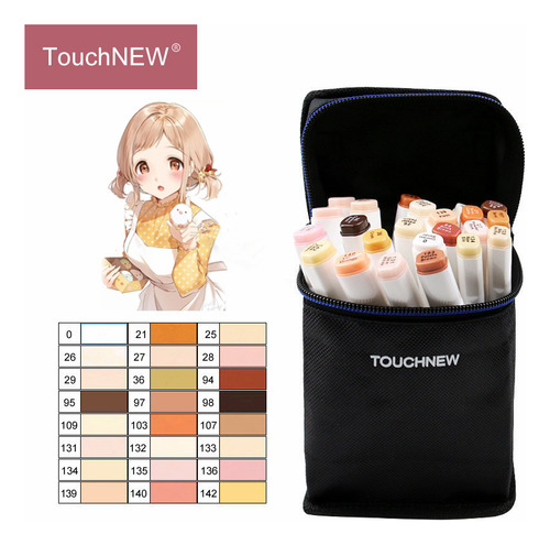Conjunto De Tons De Pele Touch36 Colors, Marcadores De Arte