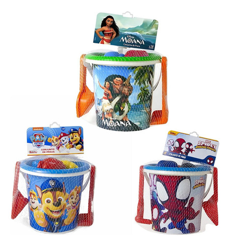 Conjunto Baldinho Para Praia Com Acessórios - Bbra