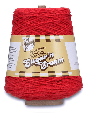 Hilo Para Conos Lily Sugar N Cream, 400 G, Color Rojo