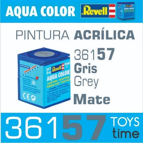 Pintura Revell Acrílica Mate Color 361 57 Gris