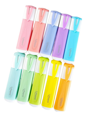 Marcatextos Maped Grueso Colores Pastel Estuche Con 10 Pzas
