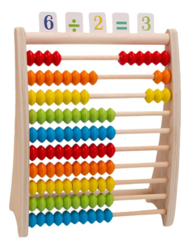 Abacus De Madera 10 Filas Marco De Madera De Madera Juego