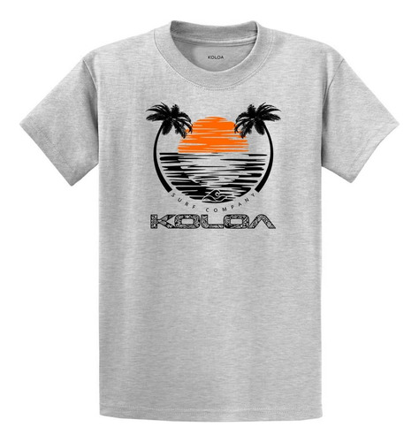 Koloa Surf Sunset With Palms - Camiseta De Manga Larga ...