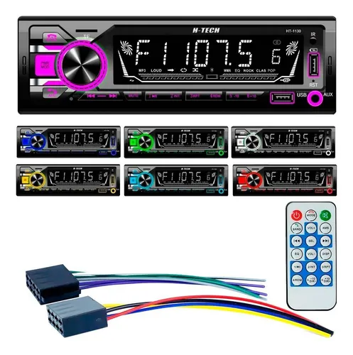 comprar Radio H-tech Ht-1130 Bluetooth Usb Radio 7 Cores 4x45w